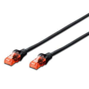 Ewent EW-6U-030 Cat6 U/UTP 3m Negro - Cable Red