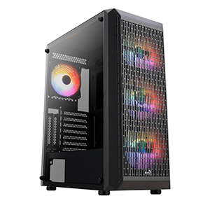 Aerocool Beam V2 ATX FRGB Negro - Caja Ordenador