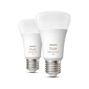 Philips Hue White and Color ambiance Pack de 2 E27 - Bombilla Inteligente