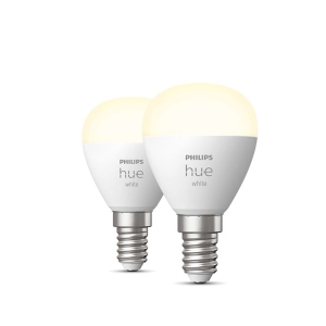 Philips Hue White esférica P45 E14 pack de 2 - Bombilla Inteligente Philips Hue White esférica P45 E14 pack de 2 - Bombilla Inteligente