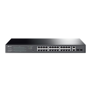 TP-LINK TL-SG1428PE switch Gestionado Gigabit Ethernet (10/100/1000) Negro 1U Energía sobre Ethernet (PoE)