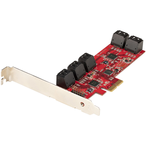 StarTech.com Tarjeta PCIe Controladora SATA de 10 Puertos - Tarjeta de Expansión PCI Express SATA - 6Gbps - Perfil Bajo/Completo