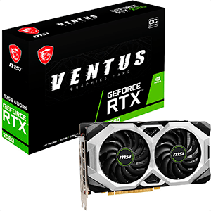 MSI GeForce RTX 2060 Ventus OC 12GB GDDR6 - Tarjeta Grafica Gaming