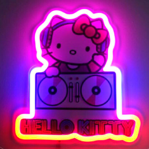 Lampara mural neon Neon Hello Kitty Lampara mural neon Neon Hello Kitty