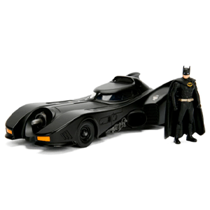 Coche DC Comics Batmobile 1989 y Batman Escala 1/24