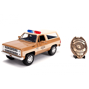 Figura Coche metal Chevy K5 Blaze 1980 Stranger Things + placa