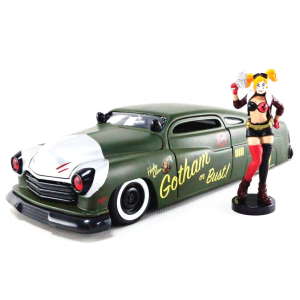 Coche Harley Quinn mercury 1951 con figura de jada edad minima 8 coleccionismo escala 124 253255005