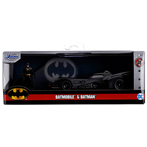 Set figura + coche Batmovil metal 1989 Batman DC Comics