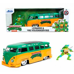 Set figura Leonardo + Furgoneta VW 1962 Tortugas Ninja