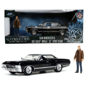 Set figura Dean Winchester + coche Chevy Impala Sport Sedan Sobrenatural