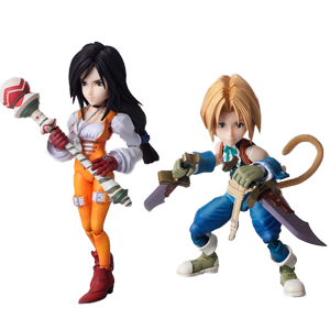 Set 2 figuras Bring Arts Zidane Tribal y Garnet Til Alexandros XVII Final Fantasy IX 12-17cm