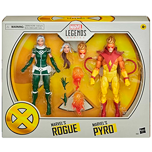 Set 2 figuras Pyro y Rogue Marvel Legends 15cm