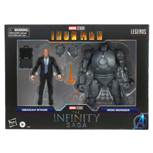 Set 2 figuras Obadiah Stane y Iron Monger Iron Man The Infinity Saga Marvel Legends 15cm