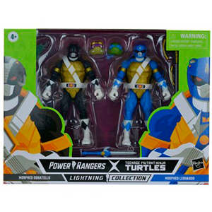 Pack figura Donatello Leonardo Power Tortugas Ninja Rangers 15cm