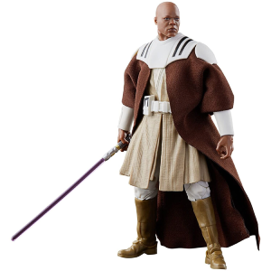 Figura Mace Windu The Clone Wars Black Star Wars 15cm