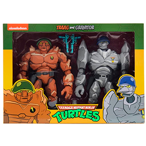 Pack 2 figuras Traag y Granitor Tortugas Ninja 18cm