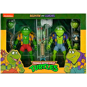 Pack 2 figuras Genghis and Rasputin Tortugas Ninja 18cm