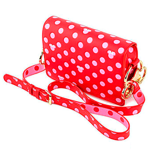 LoungeFly Pink Polka Dot Minnie Disney - Bandolera