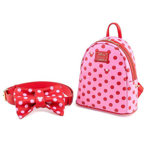 LoungeFly Pink Polka Dot Minnie Disney 31cm - Mochila