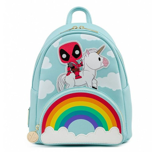 LoungeFly Unicorn Rainbow Deadpool 30th Anniversary Marvel 25cm - Mochila