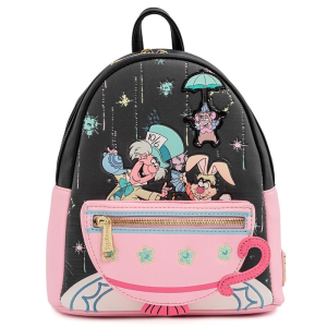 LoungeFly Feliz No Cumpleaños Alicia en el Pais de las Maravillas Disney 26cm - Mochila