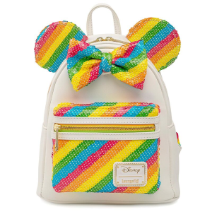 LoungeFly Rainbow Minnie Disney 26cm - Mochila
