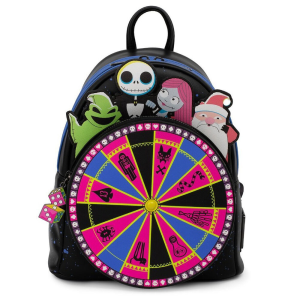 LoungeFly Ruleta Oogie Boogie Pesadilla Antes de Navidad Disney 26cm - Mochila
