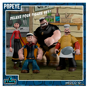 Set 4 figuras Popeye 10cm