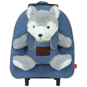 Trolley Peluche Husky Harry 28cm