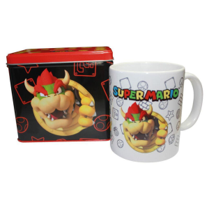Set Taza Hucha Bowser Super Mario Bros Nintendo para Merchandising en GAME.es