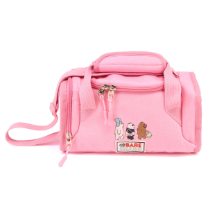 Bolsa portameriendas We Bare Bears rosa