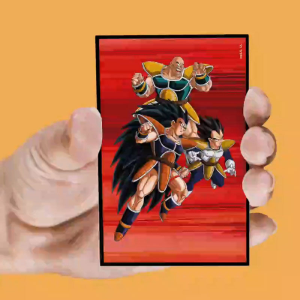 Set 4 imanes lenticulares Dragon Ball Z surtido