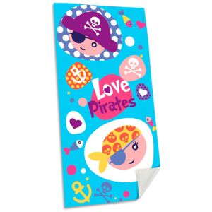 Toalla Love Pirates algodon