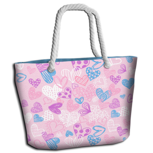 Bolsa playa Hearts