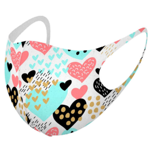 Mascarilla reutilizable Corazones M Mascarilla reutilizable Corazones M