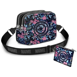 Spring Monedero Capitan America Marvel - Bandolera