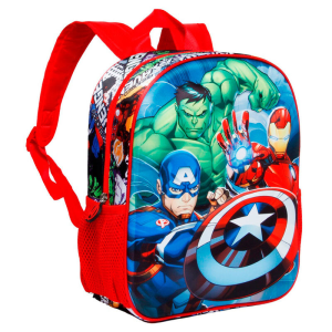 3D Superpower Vengadores Avengers Marvel 31cm - Mochila