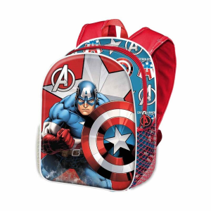 Mochila 3D Gravi Capitan America Marvel 37cm
