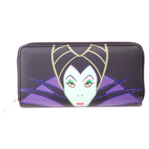 Disney Maleficient 2 - Ladies Patched Zip Around Wallet Multicolor