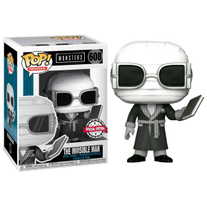 Figura POP Universal Monsters Invisible Man Black and White Exclusiva