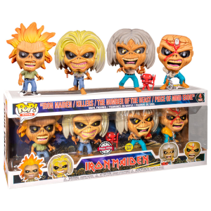 Set 4 figuras Iron Maiden Eddie Glow in the Dark Exclusive Set 4 figuras Iron Maiden Eddie Glow in the Dark Exclusive