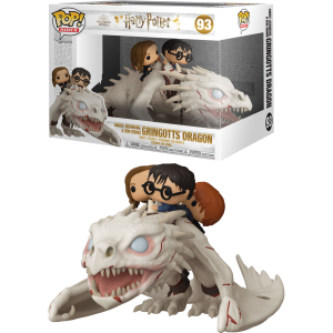 Figura POP Gringotts Dragon con Harry Ron y Hermione Harry Potter