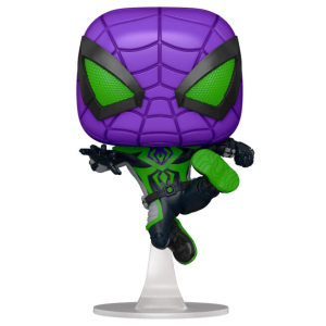 Figura POP Marvel Spiderman Miles Morales Purple Reign Suit Metallic
