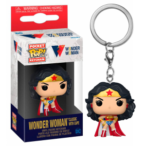 Llavero Pocket POP DC Wonder Woman 80th Wonder Woman Classic with Cape para Merchandising en GAME.es