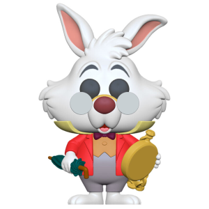 corto Farmacología infancia Figura POP Disney Alicia en el Pais de las Maravillas White Rabbit with  Watch. Merchandising: GAME.es