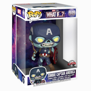 Figura POP Marvel What If Zombie Captain America Exclusiva 10" (25cm)