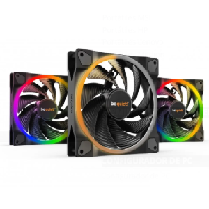 be quiet! Light Wings | 140mm PWM Triple Pack Negro - Ventilador