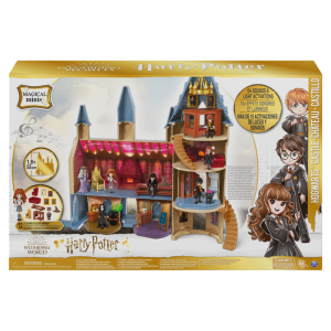 Wizarding World Magical Minis Hogwarts Castle con 12 accesorios, luces, sonidos y muñeca de Hermione exclusiva