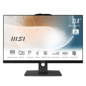 MSI Modern AIO AM242P 11M-848EU i5-1135G7 - 16GB - 512GB SSD - 23.8" IPS Full HD - W11 Pro - Ordenador Sobremesa Profesional