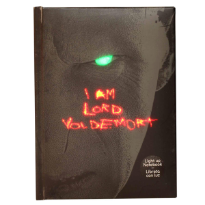 Cuaderno Lord Voldemort Harry Potter con luz
